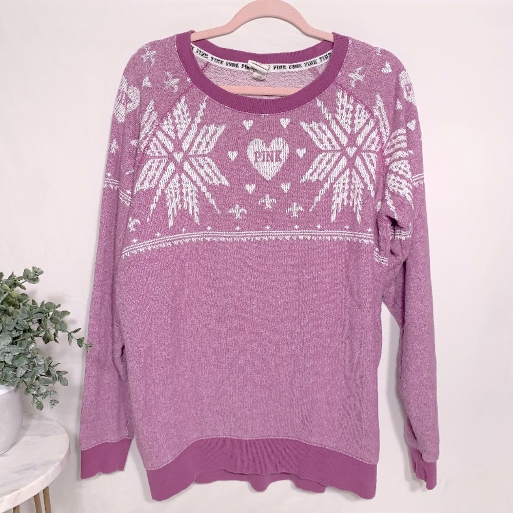 Victoria Secret PINK sweatshirt, purple size small - Picture 2 of 4